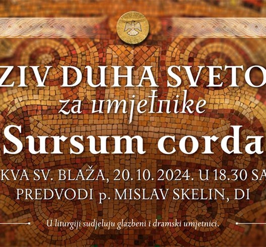 Zaziv Duha Svetoga za umjetnike „Sursum corda“